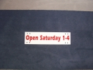 Open Saturday 1 - 4