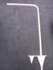 Curved Sign Post 52inch White