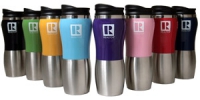 Mug Stainless Steel Pink Tumble