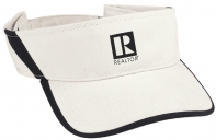 Visor REALTOR Logo White/Black