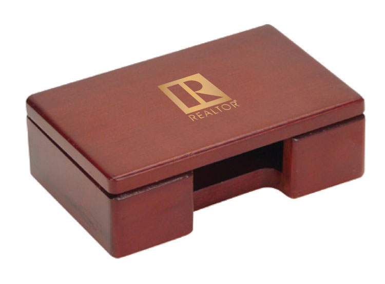 Wooden Card Holder REALTOR Logo