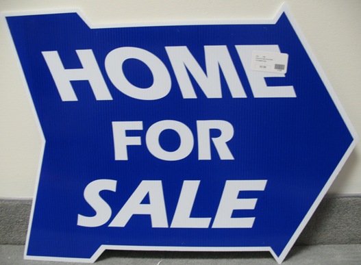 Home for Sale Arrow Blue