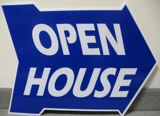 Open House Arrow Blue