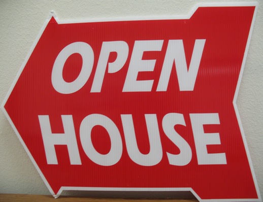 Open House Arrow Red
