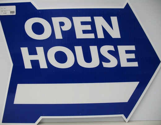 Open House Arrow w/Arrow Blue