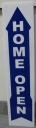 Vertical Home Open Arrow Blue