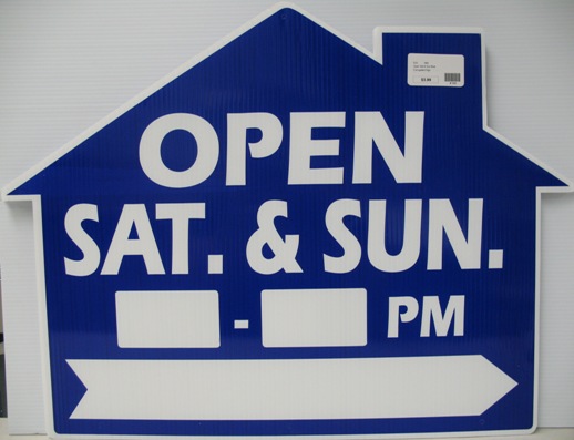 Open Sat & Sun Blue