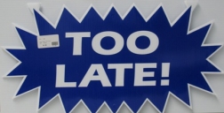 Too Late! Blue
