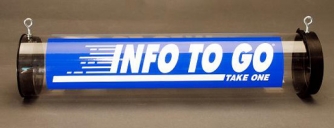 Info To Go Tube - Blue With Cap