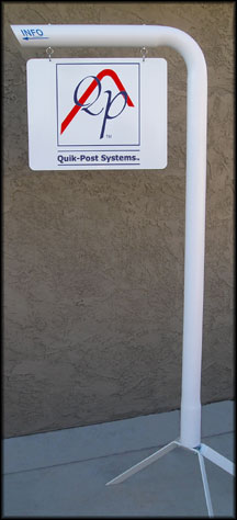 Sign Post White (QuikPost)