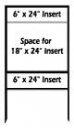 Steel Sign Frame - White