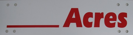 _ Acres Sign Rider