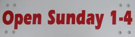 Open Sunday 1 - 4