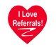 I Love Referrals! Small Red