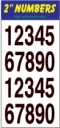 Number Stickers 2