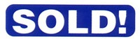Sold Sticker Blue