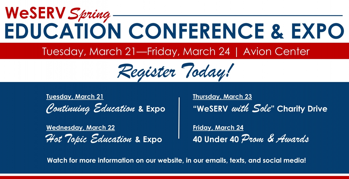 WeSERV Spring Conference & Expo Hot Topic Education Day
