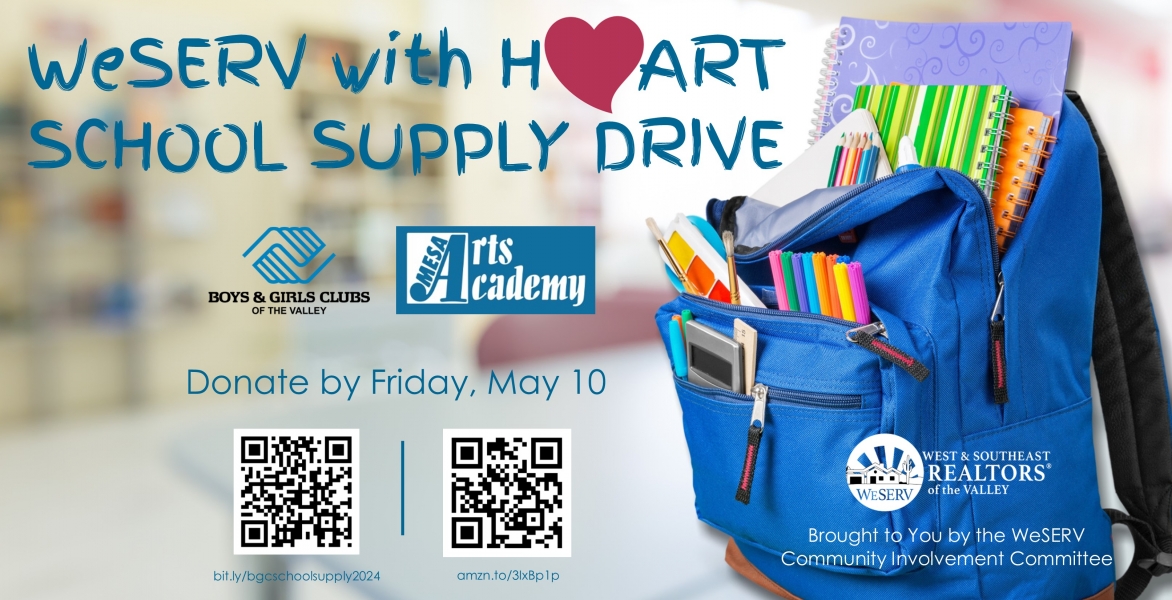WeSERV with Heart! B&GC School Supply Drive