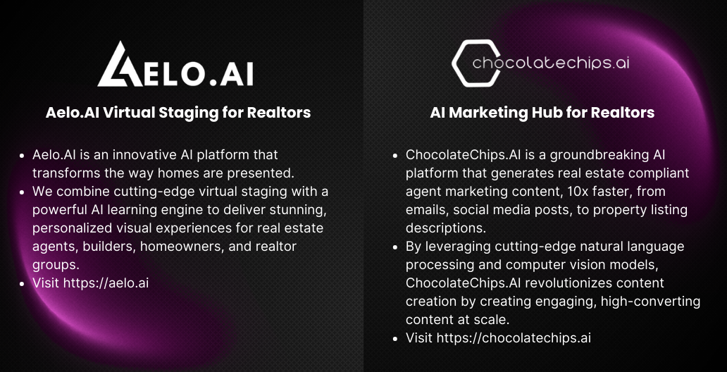 Member Benefit Webinar: Aelo.AI Virtual Staging & ChocolateChips.AI Marketing Hub for REALTORS®